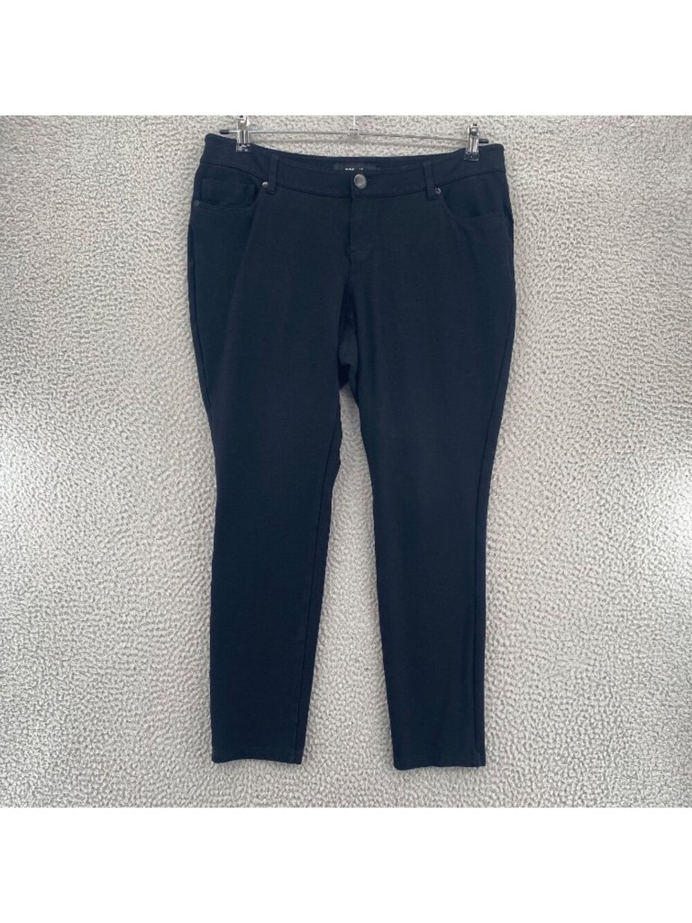 Torrid Jeans Womens 14R Black Stretch Knit Skinny Leg Ankle Jeggings Pockets*